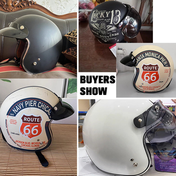 Emerald Retro Half Helmet – ABS Plastic, kaciga za motocikle