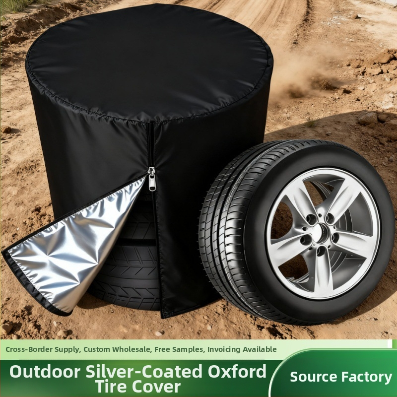 Obal na pneumatiku auta, slnečný a vodotesný, 420D Oxford látka, sada 4 kusy