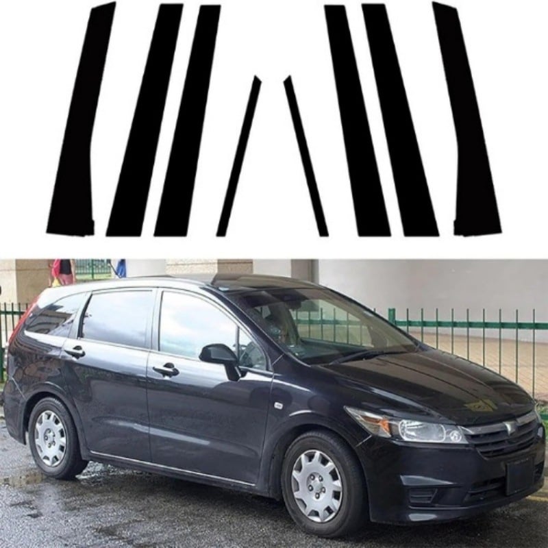 Dekorativna traka za srednji stup prozora za Honda Stream RN6/7/8/9 | PC plastika | Bez prilagodbe obrade