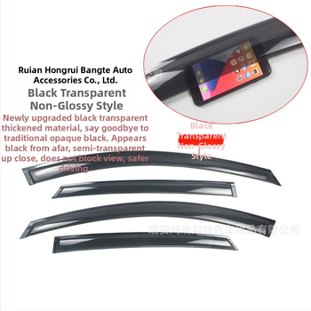 Hongruibonte akryl Rain Shield pre Hongqi E-QM5 – priama aplikácia lepením, prispôsobiteľné spracovanie, vhodné pre špeciálne vozidlá