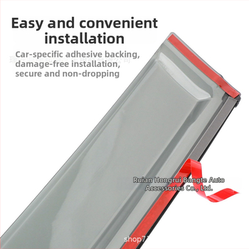 Hongruibonte akryl Rain Shield pre Hongqi E-QM5 – priama aplikácia lepením, prispôsobiteľné spracovanie, vhodné pre špeciálne vozidlá