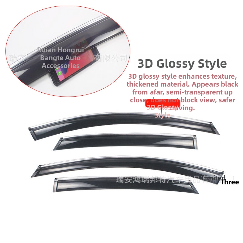 Hongruibonte akryl Rain Shield pre Hongqi E-QM5 – priama aplikácia lepením, prispôsobiteľné spracovanie, vhodné pre špeciálne vozidlá