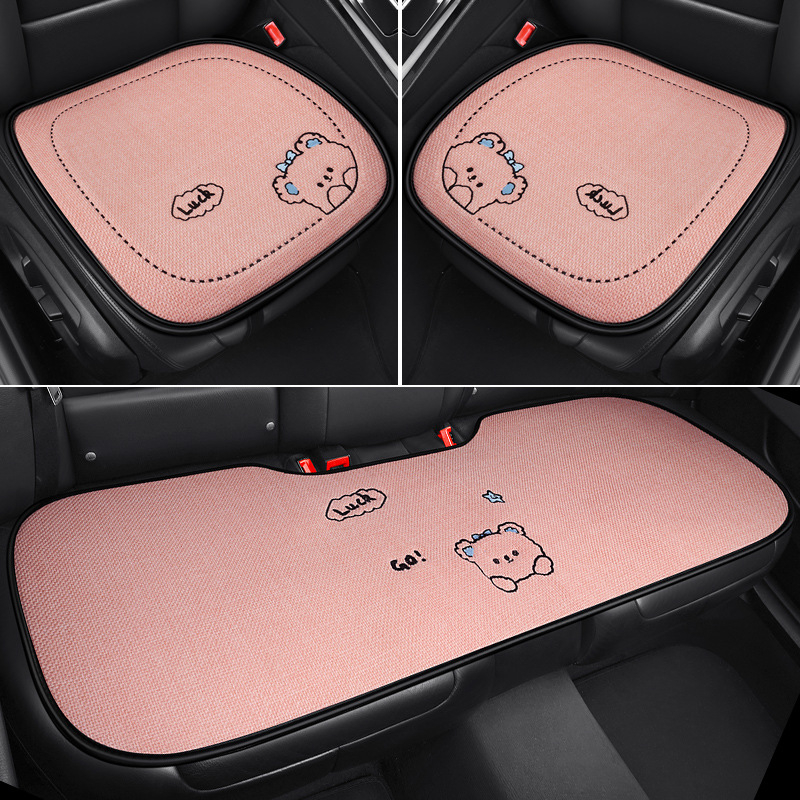 Autóülés párna, háromrészes készlet, rajzfilm stílus, töltet szintetikus rostok, PVC felület