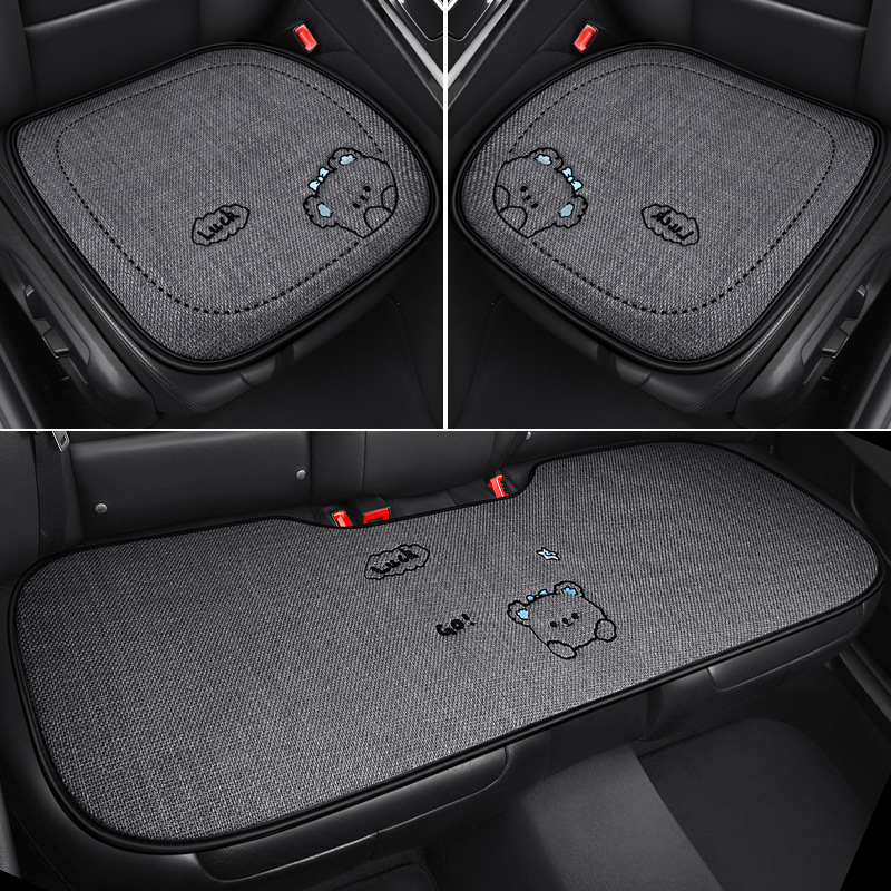 Autóülés párna, háromrészes készlet, rajzfilm stílus, töltet szintetikus rostok, PVC felület