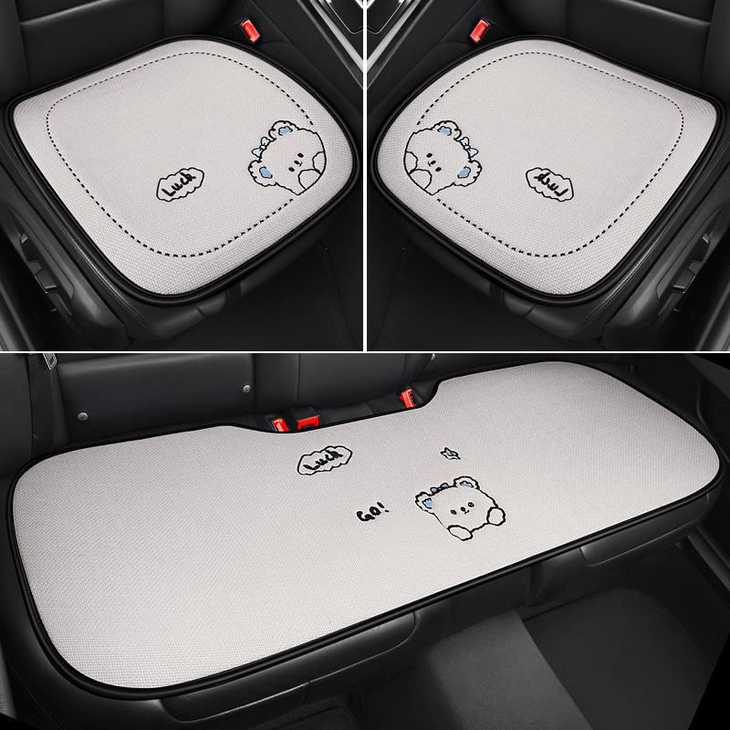 Autóülés párna, háromrészes készlet, rajzfilm stílus, töltet szintetikus rostok, PVC felület