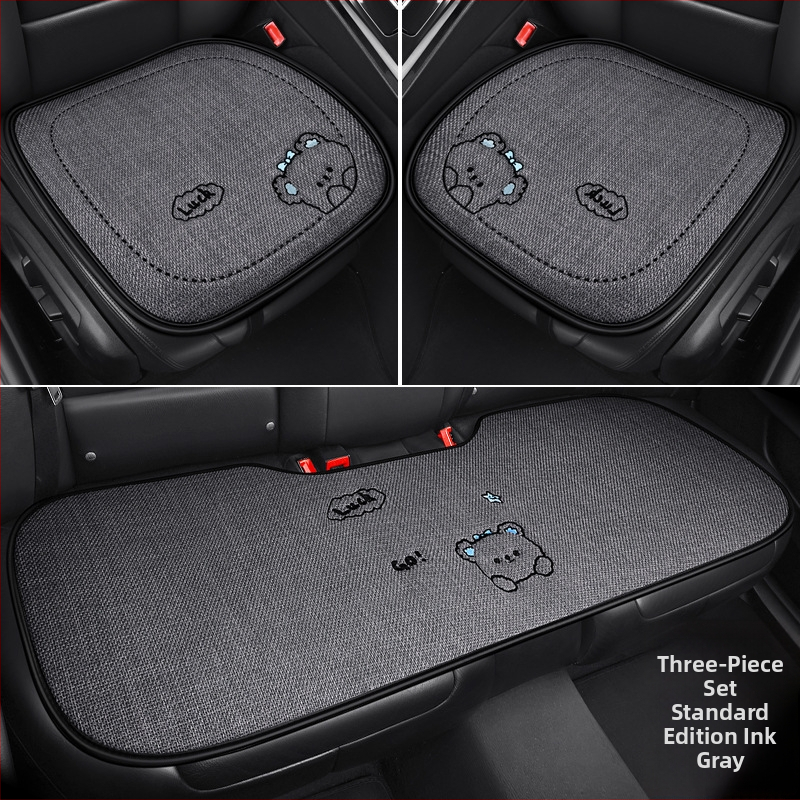 Autóülés párna, háromrészes készlet, rajzfilm stílus, töltet szintetikus rostok, PVC felület