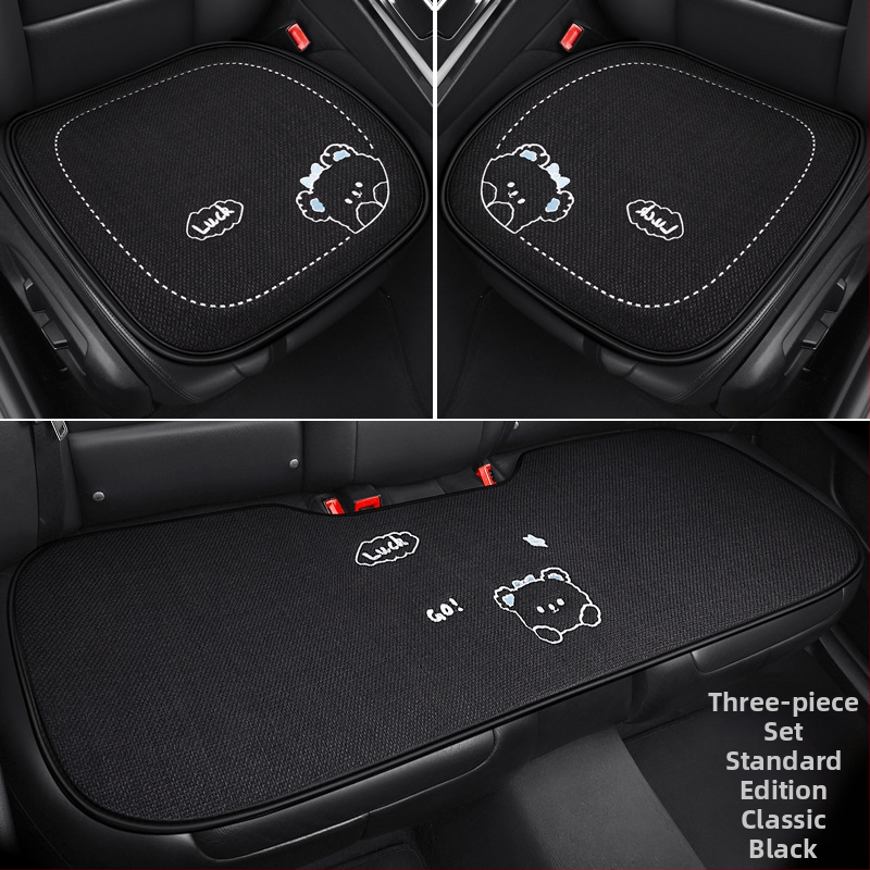 Autóülés párna, háromrészes készlet, rajzfilm stílus, töltet szintetikus rostok, PVC felület