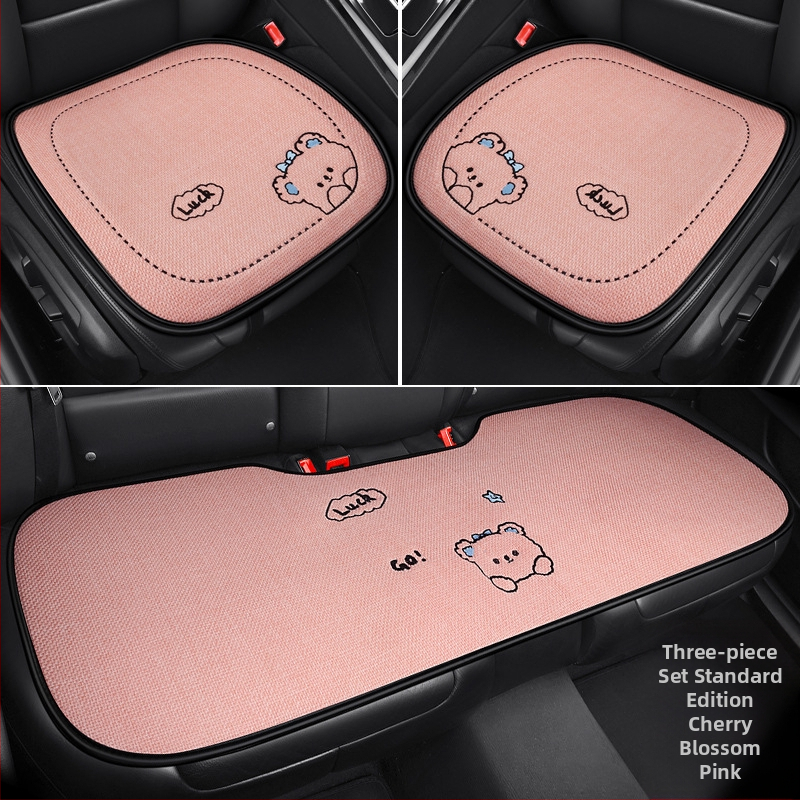 Autóülés párna, háromrészes készlet, rajzfilm stílus, töltet szintetikus rostok, PVC felület