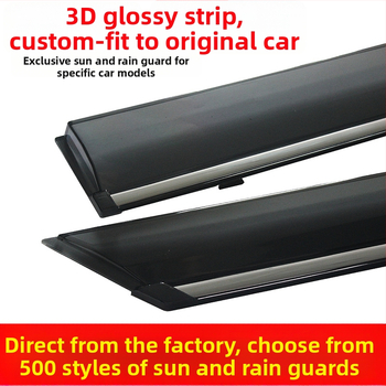 Automobilový dažďový štít pre Kodak gt – akrylový, sada štyroch kusov, podpora montáže, prispôsobiteľný