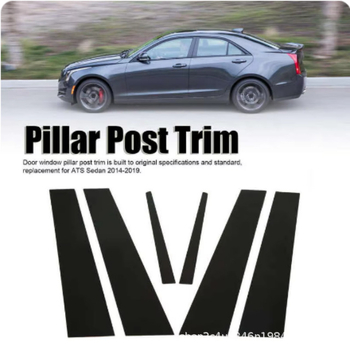 Dekorativna traka za prozore Cadillac XT5 XT4 XTS CT6 CT5 CT4 SRX ATS-L – sjajna crna središnja kolona