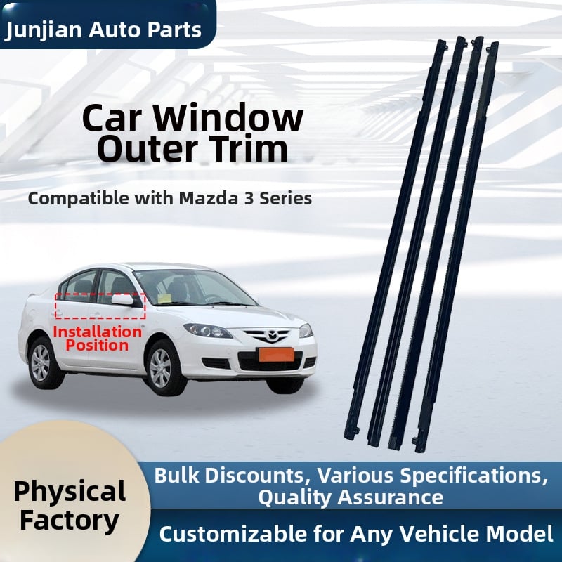 Ταινία στεγανοποίησης παραθύρων αυτοκινήτου από καουτσούκ BS1A-50-640, συμβατή με Mazda 3