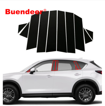Naljepnica za srednji stub prozora Mazda CX-5, PC crna, kompatibilno s 2013-2016 i 2017-2022