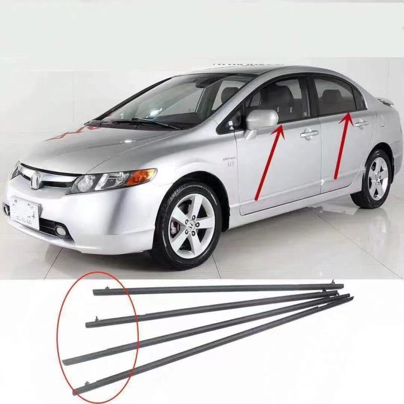 Σφραγιστικό αυτοκινήτου για το παράθυρο Civic (καουτσούκ, εξωτερική άκρη, λωρίδα διατήρησης νερού)