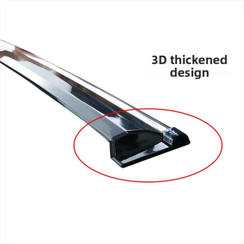 Akrylová súprava dažďových štítov do auta pre Damai X7 (2017-), 4 kusy, montáž lepiacou páskou, spona a háčik