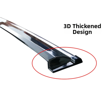 Scut de ploaie acrilic pentru geam VW ID.3 – set de 4 bucăți, montaj cu cârlige și adeziv, compatibil cu transmisia automată