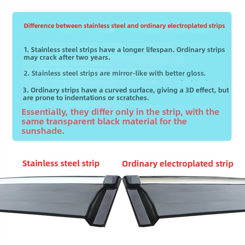 Scut de ploaie acrilic pentru geam VW ID.3 – set de 4 bucăți, montaj cu cârlige și adeziv, compatibil cu transmisia automată