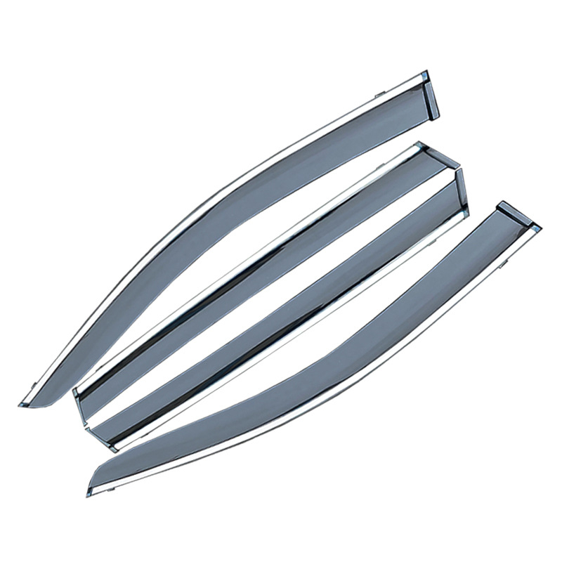 Scut de ploaie acrilic pentru geam VW ID.3 – set de 4 bucăți, montaj cu cârlige și adeziv, compatibil cu transmisia automată