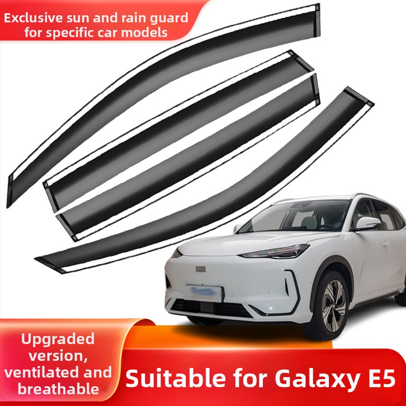 Dažďová ochrana pre Mazda Haima S5 (2014-2016) - PS materiál, súprava zo štyroch dielov, jednoduchá montáž, prispôsobiteľné