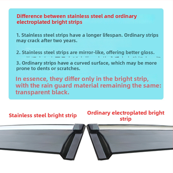 Akril esővédő ablakszárny Hongqi HS5-höz | ragasztós telepítés | HS5 2019–2020 kompatibilis | 4 darabos készlet