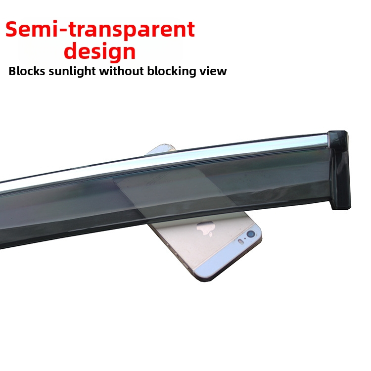 Dážďové štíty z akrylu pre Honda Fit (2014-), sada 4 kusov, jednoduchá inštalácia