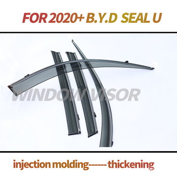 Prozor kišnog vizira BYD Seal U 2020+ | PC materijal | samoljepljiva montaža | set od 4 komada