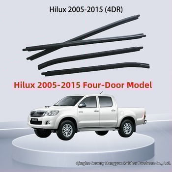 Λωρίδα στεγανοποίησης αυτοκινήτου για τα παράθυρα, καουτσούκ, μάρκα Aero Cloud, μοντέλο Hirax 2006-2015, για Toyota Hilux