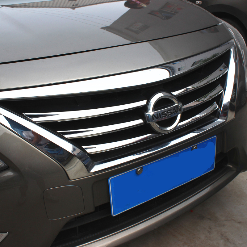 Nissan Versa 2014 6-djelni set dekorativnih okvira za prednju rešetku — ABS materijal, elektroplatirani završni sloj