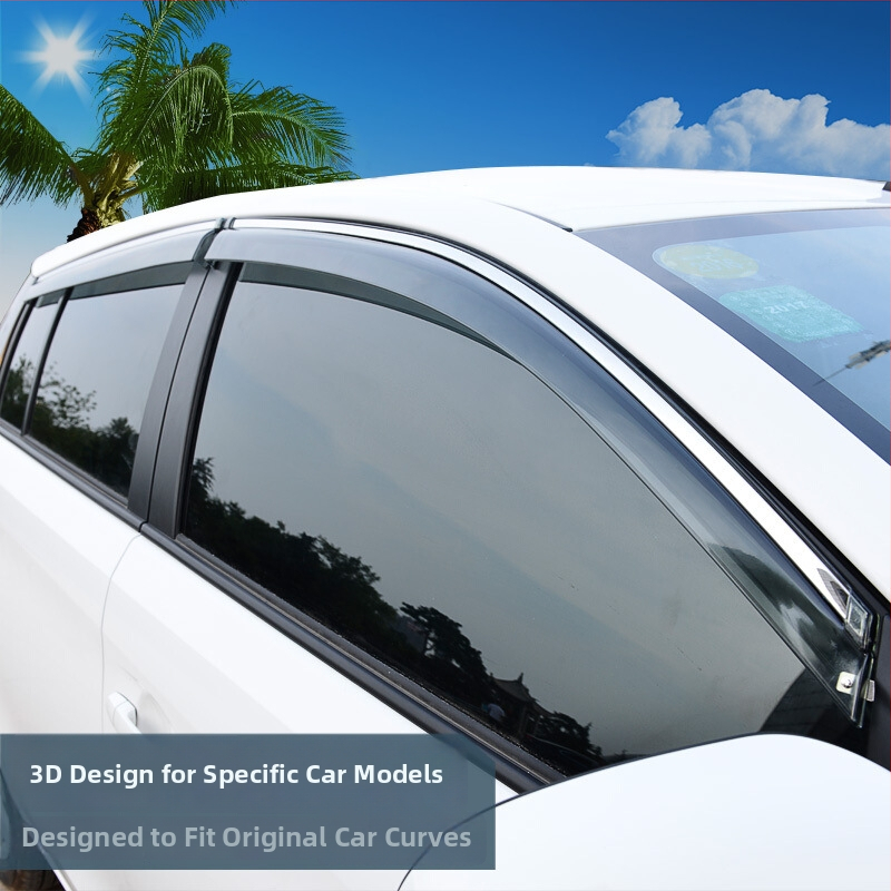 3D dažďové ochranné kryty na okná pre Toyota Corolla, Vios, Levin, Yaris, Camry – 4 kusy