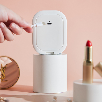 Kozmetičko ogledalo s dvostrukim povećanjem, trobojnom rasvjetom i sklopivim putnim ogledalom (plastični okvir; aluminijsko ogledalo)