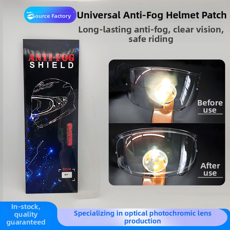 Elektromos motorkerékpár sisak tükréhez univerzális matrica — párásodásgátló, Five Shields, modell 0105