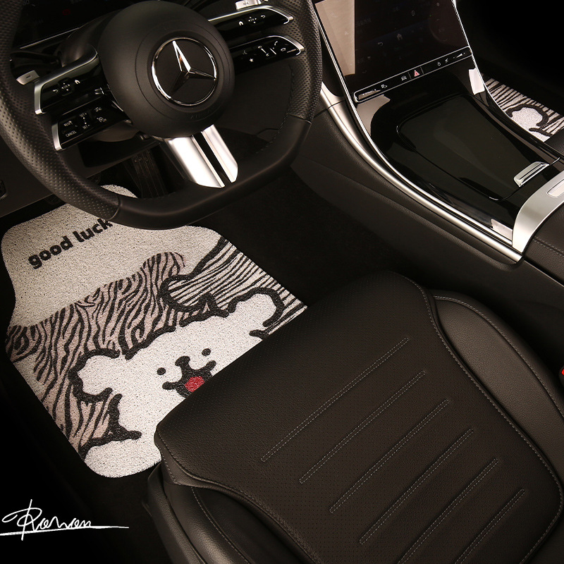 Peaceful универсална подложка за пода на автомобила за водача, химическо влакно, персонализирано поръчване, възможно частно етикетиране