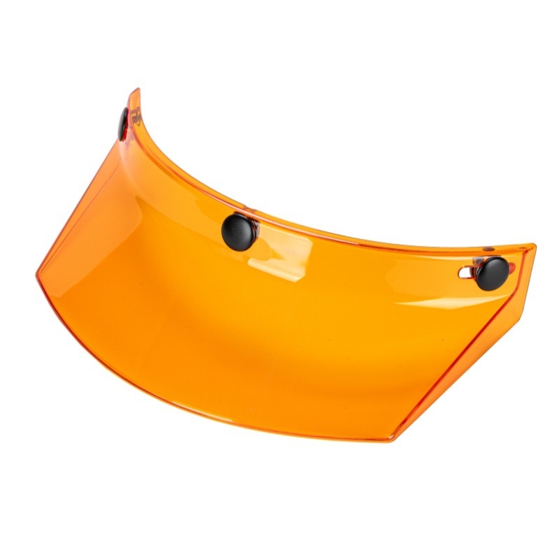 No. 6 Vintage brim vizir za retro motociklističku kacigu s tri kopče | ABS materijal, Zombies racing, stil polu kaciga, 3C certifikat 2018011105097892