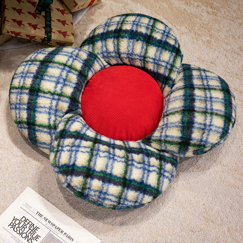 Corduroy anyagú virágmintás ülőpárna, PP pamut töltet, tatami-stílus, nappaliba, hálószobába, dolgozószobába és erkélyre.