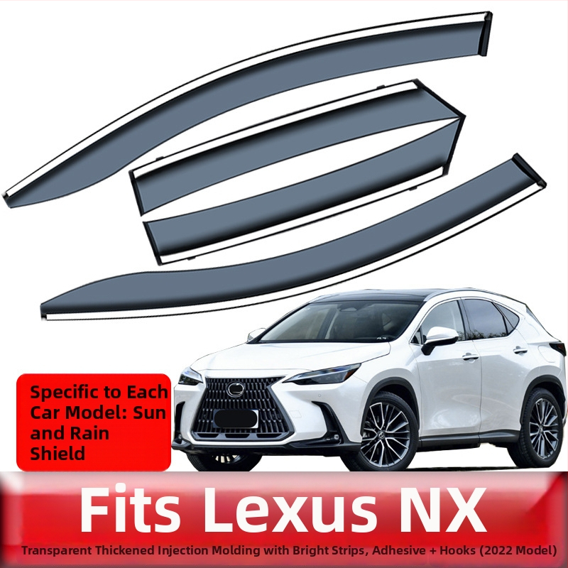 Akrilni kišni štit za prozore Lexus NX (22 modela) – set od četiri komada