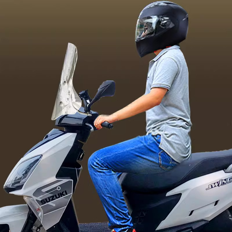 Vjetrobran za motocikl Haojue Afr125 i Suzuki Uy125 — od smole, stil vjetrobrana, zaštita od sunca, marka Qi xing
