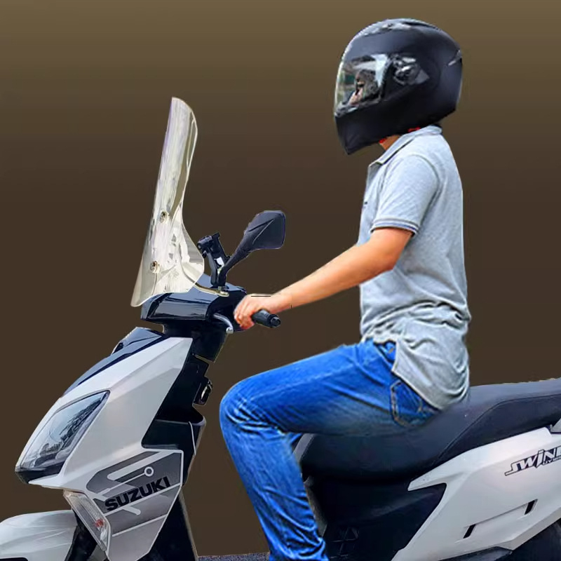 Vjetrobran za motocikl Haojue Afr125 i Suzuki Uy125 — od smole, stil vjetrobrana, zaštita od sunca, marka Qi xing