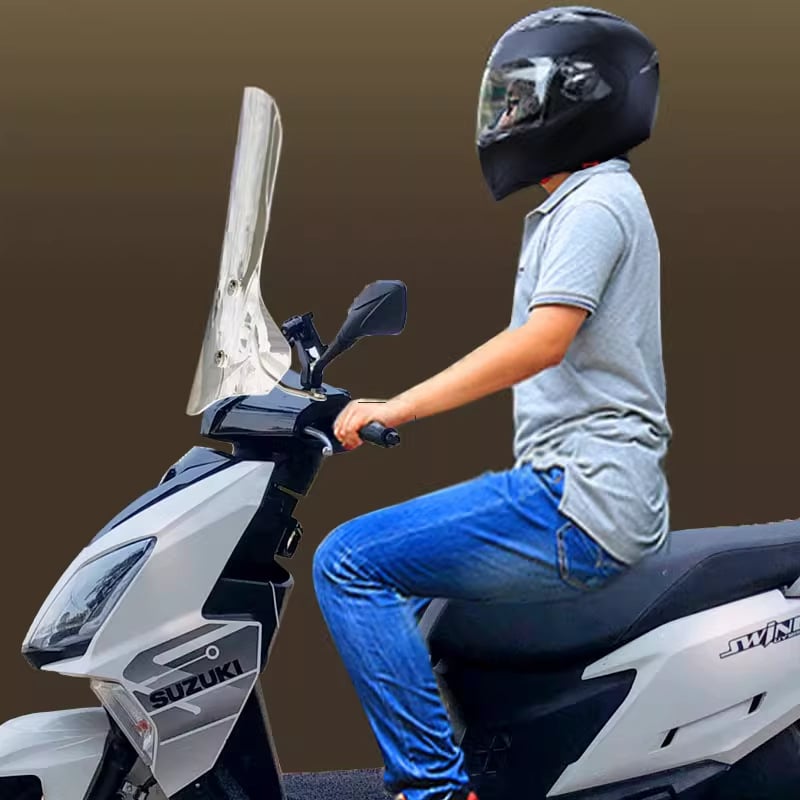 Vjetrobran za motocikl Haojue Afr125 i Suzuki Uy125 — od smole, stil vjetrobrana, zaštita od sunca, marka Qi xing
