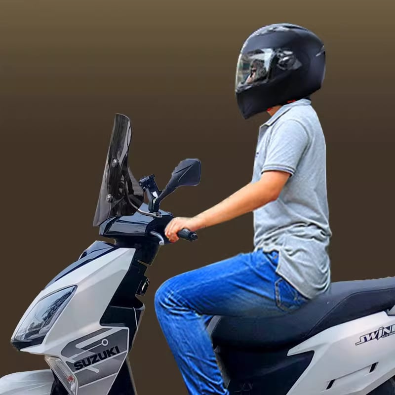 Vjetrobran za motocikl Haojue Afr125 i Suzuki Uy125 — od smole, stil vjetrobrana, zaštita od sunca, marka Qi xing