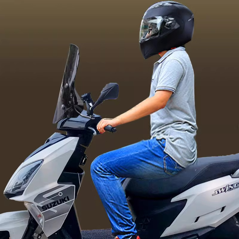 Vjetrobran za motocikl Haojue Afr125 i Suzuki Uy125 — od smole, stil vjetrobrana, zaštita od sunca, marka Qi xing