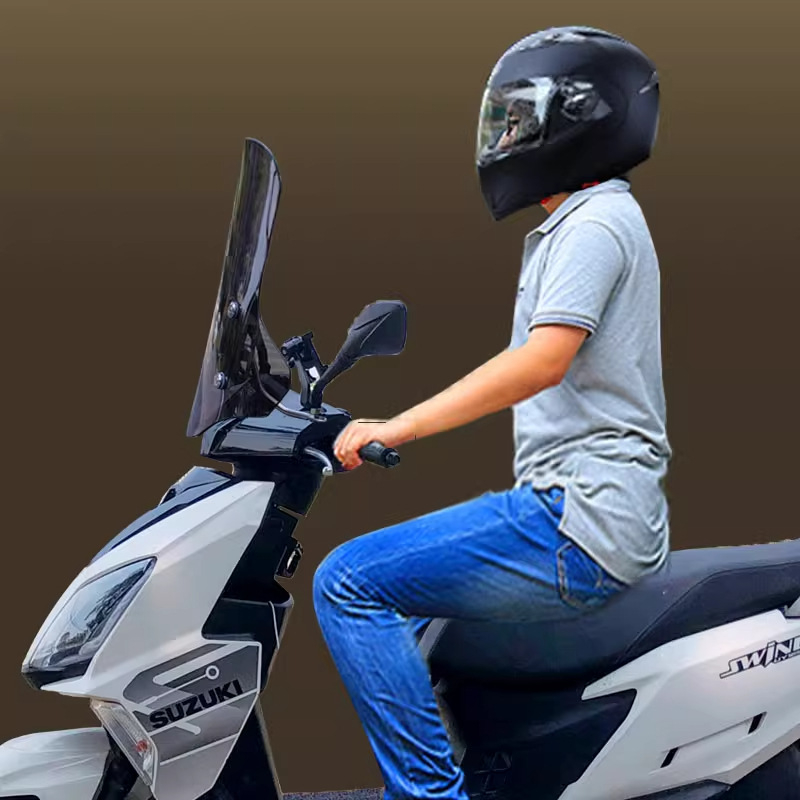 Vjetrobran za motocikl Haojue Afr125 i Suzuki Uy125 — od smole, stil vjetrobrana, zaštita od sunca, marka Qi xing