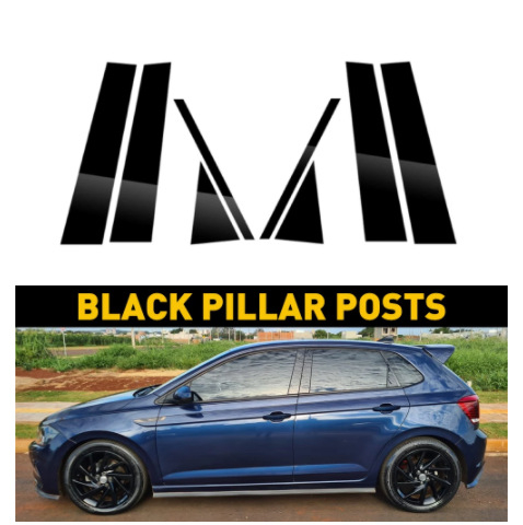 Crna PC obloga za srednju kolonu VW Polo MK6 (2019–2022)