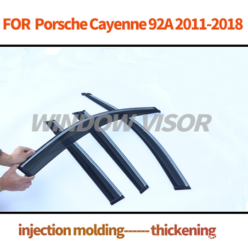 Porsche Cayenne zaštita prozora 92A (2011-2018) – PC materijal, čvrsto ljepilo za montažu, 4 komada