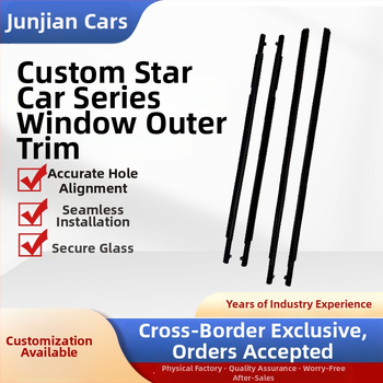 Automobilový tesniaci pás pre dvere a okná, guma, kompatibilný so Star Racing, vonkajší hviezdny lem, pre modely 2012–2017