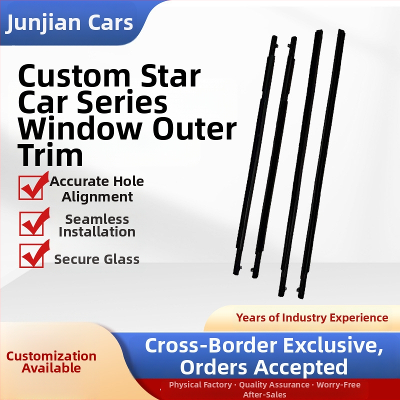 Automobilový tesniaci pás pre dvere a okná, guma, kompatibilný so Star Racing, vonkajší hviezdny lem, pre modely 2012–2017