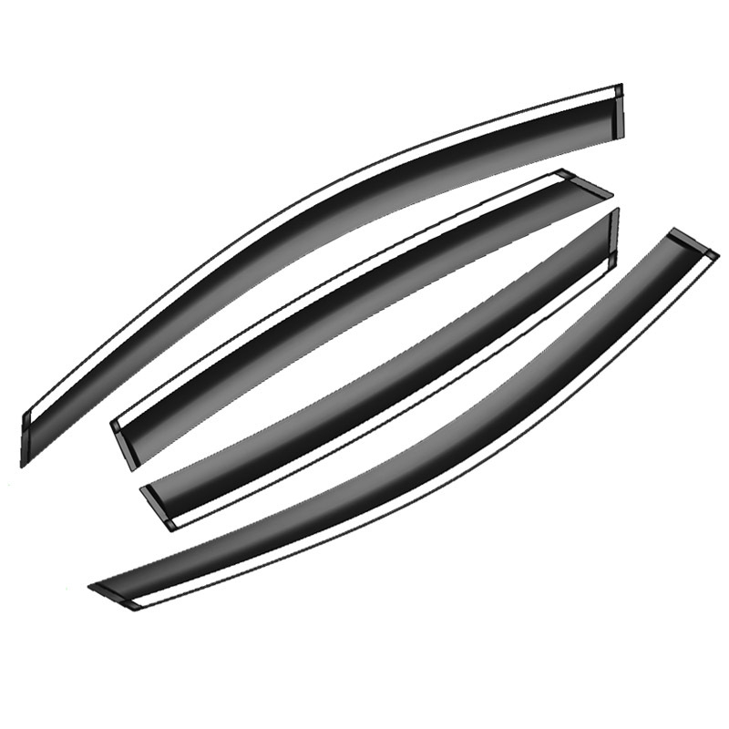 BYD Qin kišni štit za prozor - akrilni set od četiri komada, montaža kukom i ljepilom, kompatibilno s Qin EV