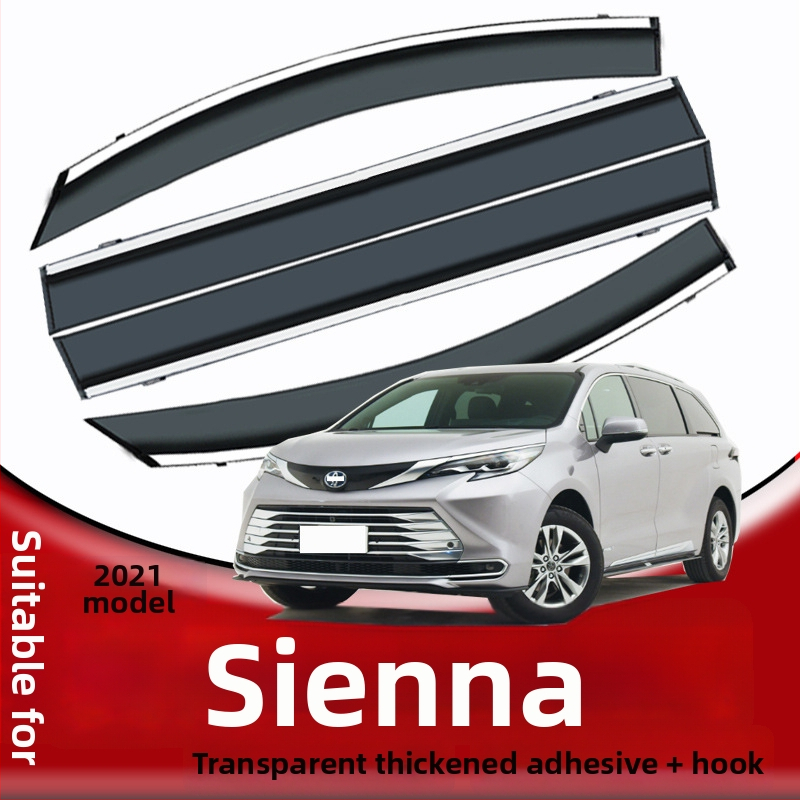Akrylový dažďový štítok na okno Toyota Sienna, štvorčlenná sada