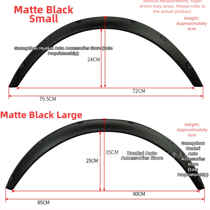 Široké blatníkové lemovanie pre sedany, SUV a terénne vozidlá, ABS materiál, model: Wide body wheel eyebrow, všeobecná použiteľnosť, pôvod Guangzhou
