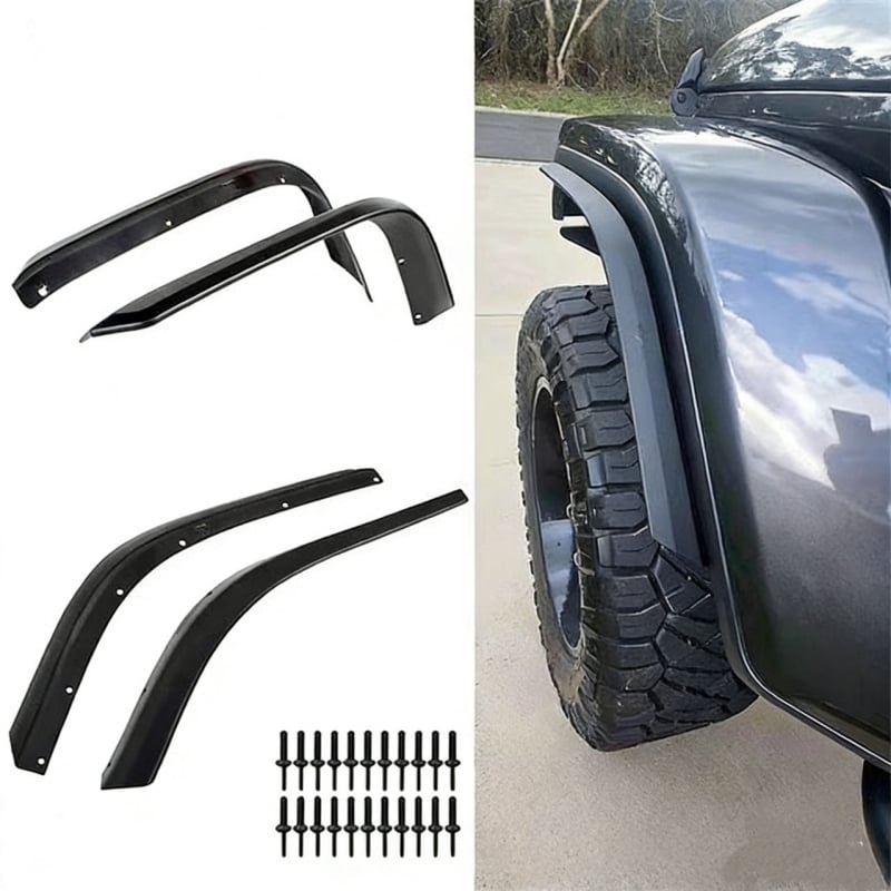 Profil arc de roți Jeep Wrangler JL, margine lată a arcului, material 27034, montaj personalizabil