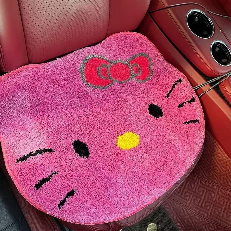 Slatka pliš mačja jastučnica za auto i uredski stolac, jednostavno za održavanje, mekana, otporna na mrlje, protuklizna, umjetni kašmir