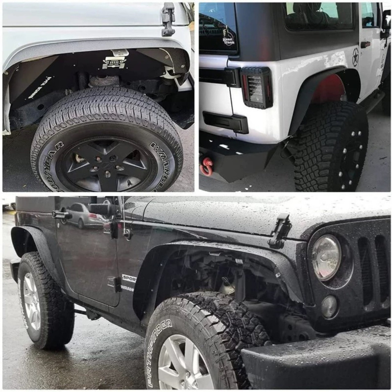 07-17 Jeep Wrangler Willow Leaf Wheel Eyebrow Fender – Prilagođeni blatnici kotača